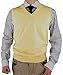 Luciano Natazzi Mens Sweater Vest Classic Fit V-Neck Pullover Fine Cotton