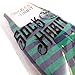 Sock Habit Men's Patterned Dress Socks Colorful Fun Striped Shamrock, Blue/Green, Shoe Size 9 to 11.5