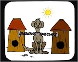 Review   / Decorated Mouse Pad with chain, dog, house