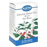 Alvita Tea Bags, Chinese Green Tea, Plain, 30 tea bags (Pack of 4)