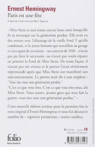 Paris Est Une Fete [ A Moveable Feast ] (French Edition)