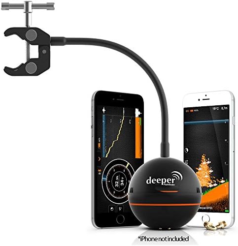 Deeper Smart Portable Fishfinder Bundle w/Goose Neck Flexible Arm Mount