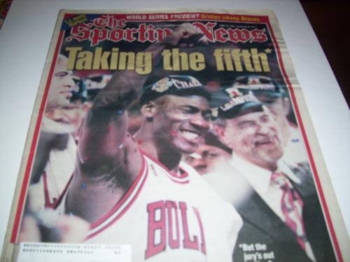 Michael Jordan June 23rd, 1997 Sporting News Collectible Newspaper