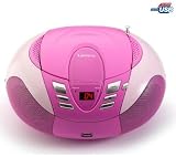 LENCO SCD-37 CD/MP3/USB Radio - pink