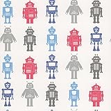 Brewster 443-90512 Robot League Multicolor Robots Wallpaper, Multicolor [並行輸入品]