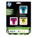 HP - 363 - Pack Vivera d'origine 3 Couleurs Cyan Magenta Jaune