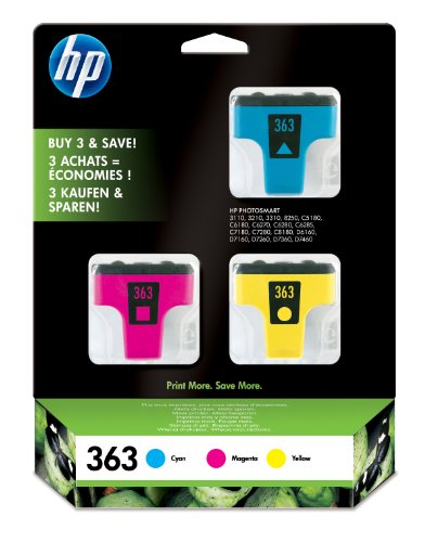 HP 363 – Print cartridge – 3 x yellow, cyan, magenta