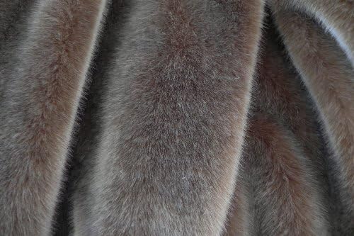 Sheared Mink Light Brown Tissavel Faux Fur Made in France (Sold By The Yard)