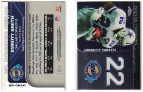 Emmitt Smith Topps Chrome Dallas Cowboys Super Bowl XXVIII Football Card