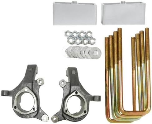 WnP 3in Front Lift Spindles &amp; 2in Aluminum Lift Blocks