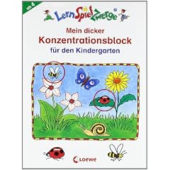 LernSpielZwerge �bungsblock: Mein dicker Konzentrationsblock f�r den Kindergarten