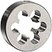 Union Butterfield 2010(NPT) Carbon Steel Round Threading Die, Uncoated (Bright) Finish, 3/8"-18 Thread Size