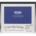 I Love my Daddy Photo Frame 5 x 3.5" (satin silver colour) 73508