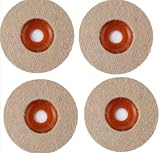【kanapon-do】研磨 フェルト バフ 4枚 鏡面加工 外径90ｍｍ ディスクグラインダー 汎用品 (4)100