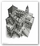 Ascending and Descending by M.C. Escher 14x11 Art Print Poster