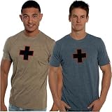 Abndrew Christian 2-Tone Cross T-Shirt