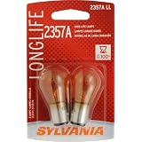 Sylvania 2357A LL BP 20 Amber Long Life Auxiliary Lamp, Pack of 2 by Sylvania