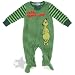 The Grinch Green Striped Footed Blanket Sleeper for Baby and Toddler Boys