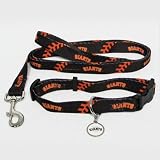 San Francisco Giants Pet Set Dog Leash Collar ID Tag MEDIUM
