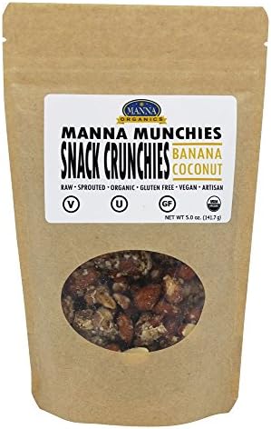 Manna Organics - Manna Munchies Snack Crunchies Banana Coconut - 5 oz