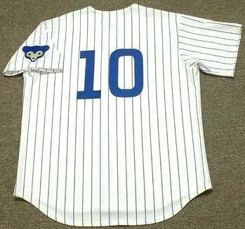 RON SANTO Chicago Cubs 1969 Majestic Cooperstown THROWBACK Home Baseball Jersey, LARGE