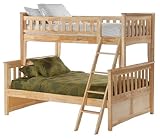 Night & Day Ginger Twin Over Full Bunk Bed Natural Finish