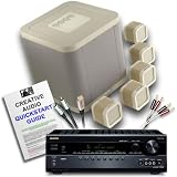 Onkyo Tx sr508 3d Ready Av Receiver black Mission M cube 51 Speakers ivory £100 Cable Bundle see Below For Details Creative Audio Quickstart Guide 2 Year Guarantee