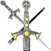 39 Inch Knight Templar Sword w/ Hard Scabbard