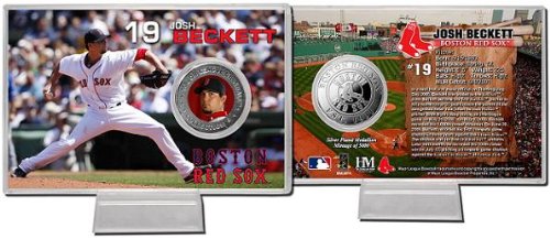 Josh Beckett Boston Red Sox Silver Coin Card