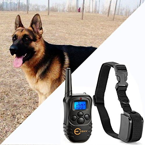 300 Yard Rechargeable Waterproof LCD Shock Vibra Remote Pet Dog Training Collar