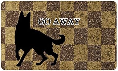 Wolf Anton Dog Animal Custom Outdoor/Indoor Neoprene Rubber Doormat Colorful