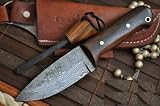 Sale - Custom Handmade Damascus Hunting Knife Beautiful Bushcraft Knife - Work of Art