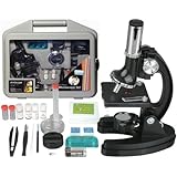 AmScope M30-ABS-KT51 / M30-ABS-KT2 51-piece 300x-600x-1200x Metal Frame Kids Student Beginner Compound Microscope Kit