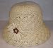 Crocheted Toyo Bucket Hat, Natural