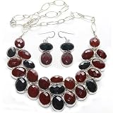 Necklace and Earing Sets in Sterling Silver & Black Onyx Gemstones
