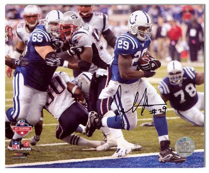 Joseph Addai Autographed Indianapolis Colts 8x10 Photograph