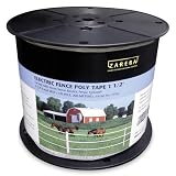 Zareba Electric Fence Heavy-Duty White Poly Tape - 656 Feet x 1-1 2 Inch #PTW6 by Zareba