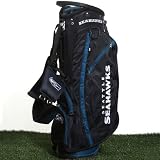 NFL Seattle Seahawks Navy Blue-Steel Blue Fairway Stand Golf Bag