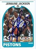 Jermaine Jackson Autographed/Hand Signed Basketball Card (Detroit Pistons) 2000 Hoops #61