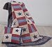 Covington Patchwork Patriotic Americana Throw Quilt