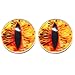 25 Mm Glass Eyes ,1 inch, Sun Burst Dragon ,1pair for Prop Building , crafting , paper mache, clay , jewelry
