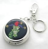 DRAGON JESTER FLIP TOP TRAVEL POCKET ASH TRAY KEY CHAIN