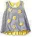 Gerber Graduates Little Girls' Toddler Sleeveless Swing Top with Rosettes, Navy Stripe, 2T