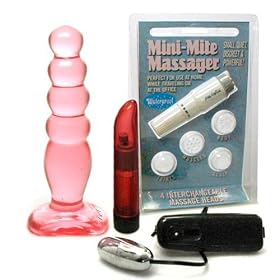 Doc Johnson Crystal Jellies 5 Inch Anal Delight Pink Adult Sex Toy Kit