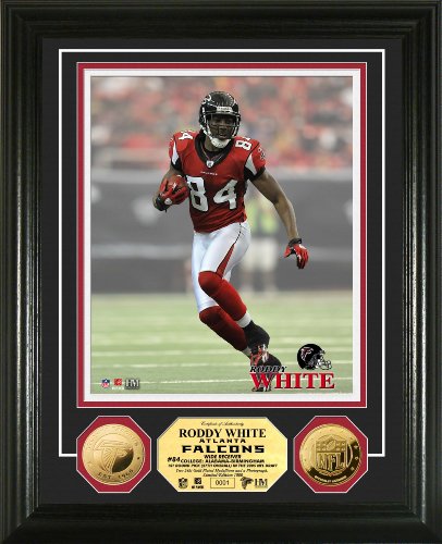 Highland Mint NFL Atlanta Falcons Roddy White 24KT Gold Coin Photomint