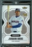 2007 Topps Finest #139 Joaquin Arias Rookie Baseball Card Texas Rangers - Mint Condition - Shipped In Protective Display Case !!