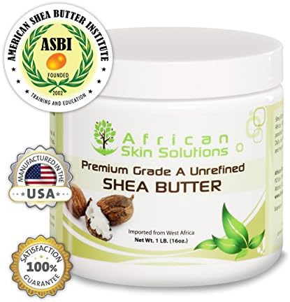 Shea Butter - Certified Grade A - Perfect for Soft Sexy Smooth Kissable Skin - Best in Hand, Foot and Facial Moisturizing Lotions, Day, Night Creams and Pre Shaving Oils