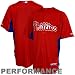 MLB Men's Philadelphia Phillies Short Sleeve Authentic Button Front Cool Base Batting Practice Jerse