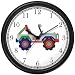 Jeep Wall Clock by WatchBuddy Timepieces (Hunter Green Frame)