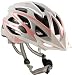 A Fully Designed Ladies Helmet, With White Visor and Headlock and colour Co-Ordinated Straps, Its In-Mould Construction fuses the Polycarbonate Outer Shell With The Helmets Absorbing EPS Foam Inner Core, giving an exceptionally Lightweight and Strong Helmet. Its Mega Cool 24 Vents Pulls Fresh Air In and Pushes Stale and Warm Air Out, Keeping Your  Head Cool At All Times. Weight 250gms, Conforms to CE EN 1078 Standards, TUV Tested